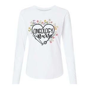 Oncology Crew Oncology Nurse Gift Womens Cotton Relaxed Long Sleeve T-Shirt