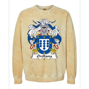 Orellana Coat Of Arms Family Crest Colorblast Crewneck Sweatshirt