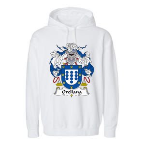 Orellana Coat Of Arms Family Crest Garment-Dyed Fleece Hoodie