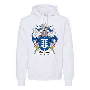 Orellana Coat Of Arms Family Crest Premium Hoodie