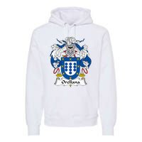 Orellana Coat Of Arms Family Crest Premium Hoodie