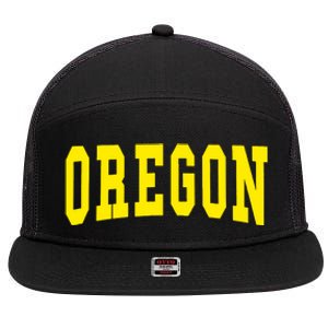 Oregon Classic 7 Panel Mesh Trucker Snapback Hat