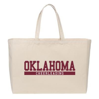 Oklahoma Cheerleading Cotton Canvas Jumbo Tote