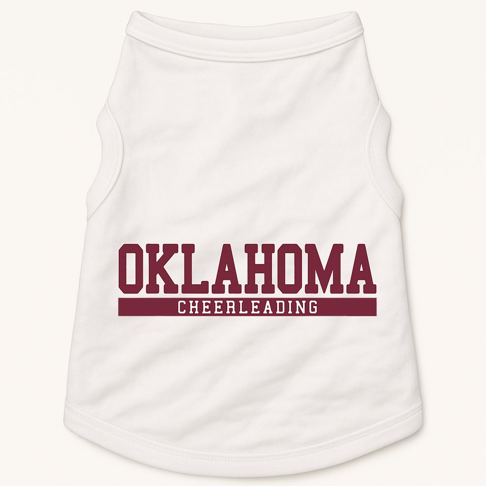 Oklahoma Cheerleading Doggie Tank