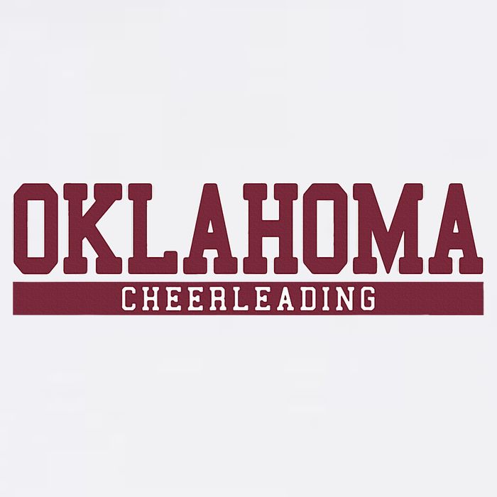Oklahoma Cheerleading Flat Bill Trucker Hat