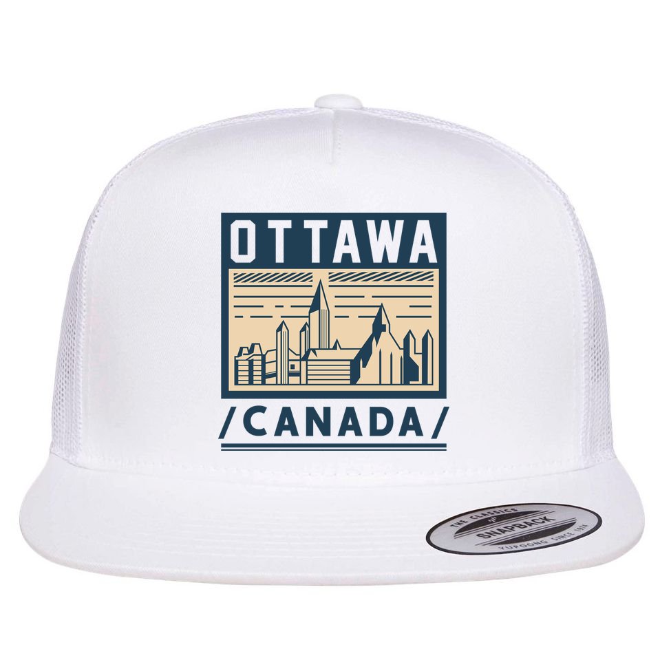 Ottawa Canada Flat Bill Trucker Hat