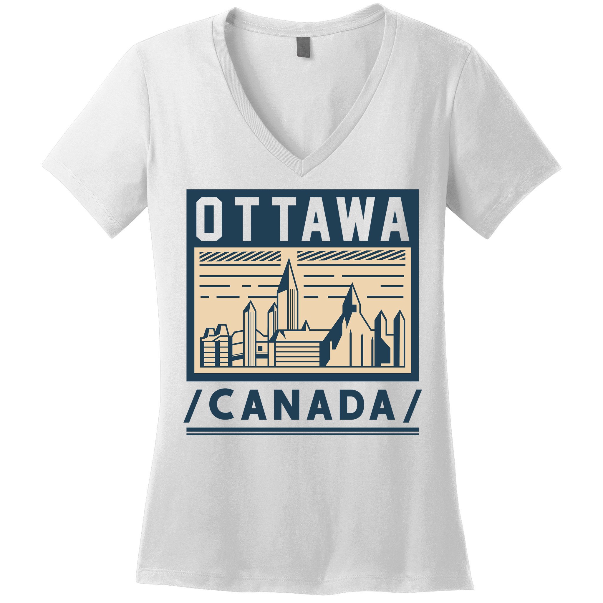 Ottawa Canada Women's V-Neck T-Shirt