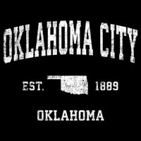 Oklahoma City Oklahoma Ok Vintage Sports Hoodie
