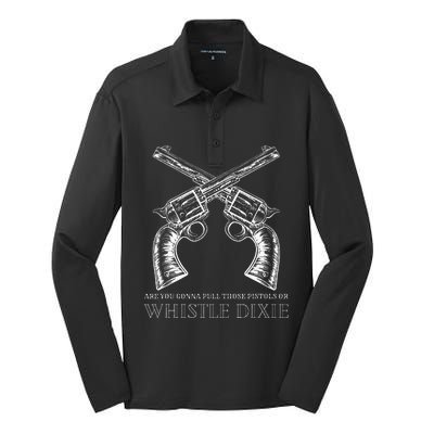 Outlaw Cowboy Silk Touch Performance Long Sleeve Polo