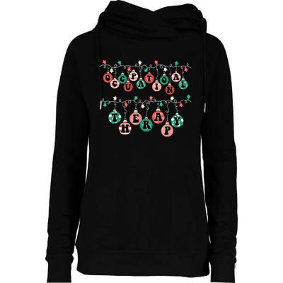 Ot Christmas Occupational Therapy Therapist Ot Merry Xmas Womens Funnel Neck Pullover Hood