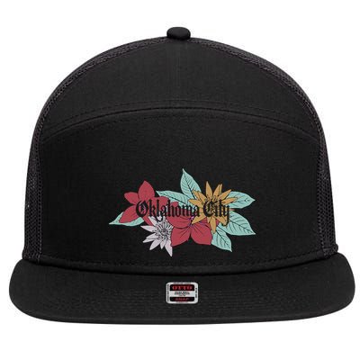 Oklahoma City Oklahoma 7 Panel Mesh Trucker Snapback Hat