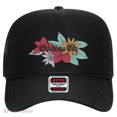 Oklahoma City Oklahoma High Crown Mesh Back Trucker Hat