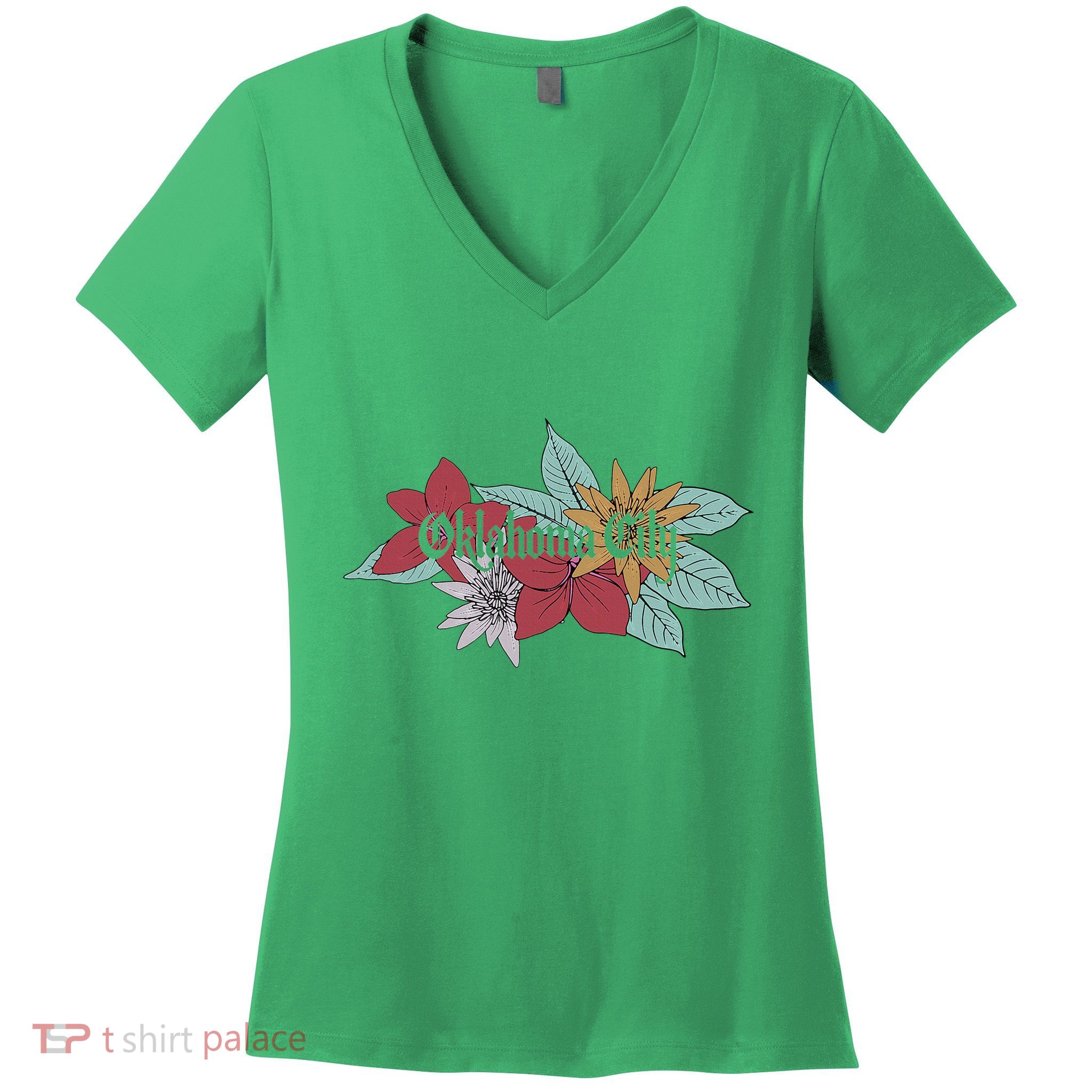 Oklahoma City Oklahoma Women's V-Neck T-Shirt