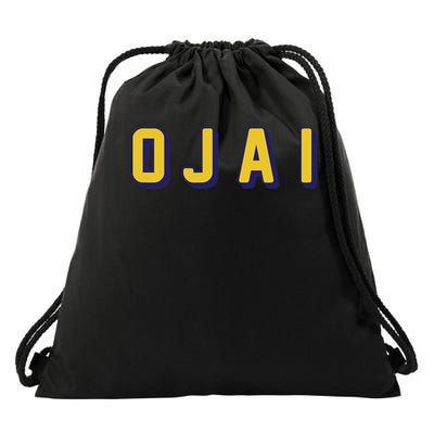 Ojai California On Darks Drawstring Bag