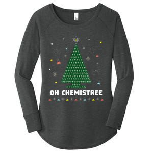 Oh Chemistree Periodic Table Chemistry Christmas Tree Women's Perfect Tri Tunic Long Sleeve Shirt