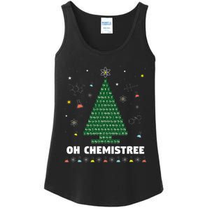 Oh Chemistree Periodic Table Chemistry Christmas Tree Ladies Essential Tank