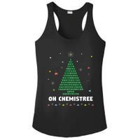 Oh Chemistree Periodic Table Chemistry Christmas Tree Ladies PosiCharge Competitor Racerback Tank