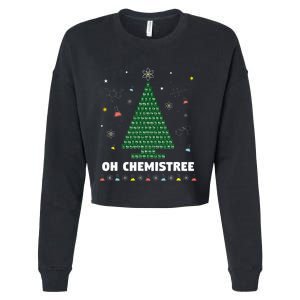 Oh Chemistree Periodic Table Chemistry Christmas Tree Cropped Pullover Crew