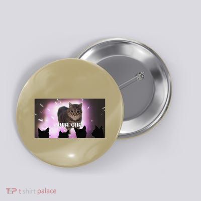 Oiiaoiia Cat Psytrance Spinning Cat Meme Funny Trendy Button