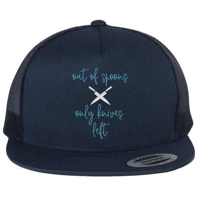 Ovarian Cancer Pcos Ptsd Anxiety Did Spoonie Awareness Great Gift Flat Bill Trucker Hat