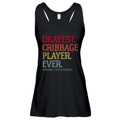 Okayest Cribbage Player Ever Prepare To Be Skunked Ladies Essential Flowy Tank