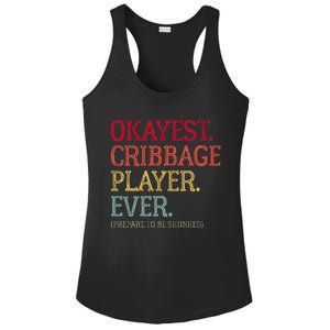 Okayest Cribbage Player Ever Prepare To Be Skunked Ladies PosiCharge Competitor Racerback Tank