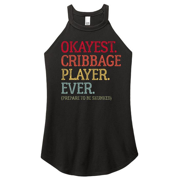 Okayest Cribbage Player Ever Prepare To Be Skunked Women's Perfect Tri Rocker Tank