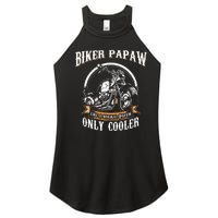 Only Cool Papaw Rides Motorcycles Rider Gift Women’s Perfect Tri Rocker Tank