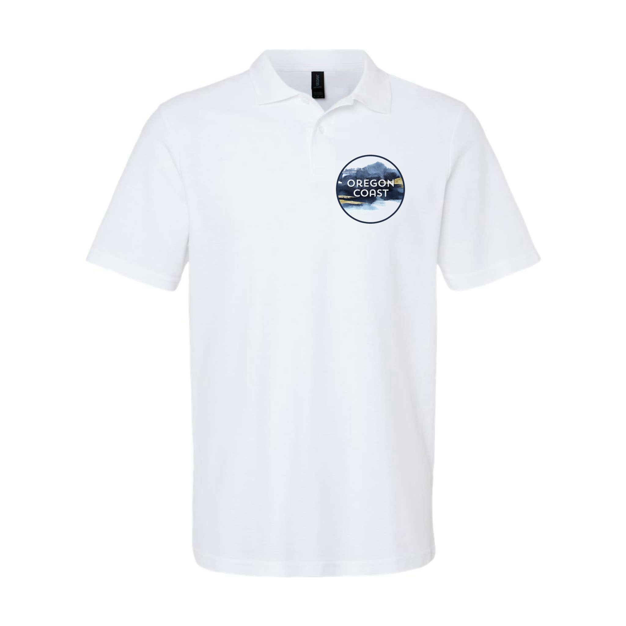 Oregon Coast Pacific Nw Vacation Souvenir Watercolor Design Polo