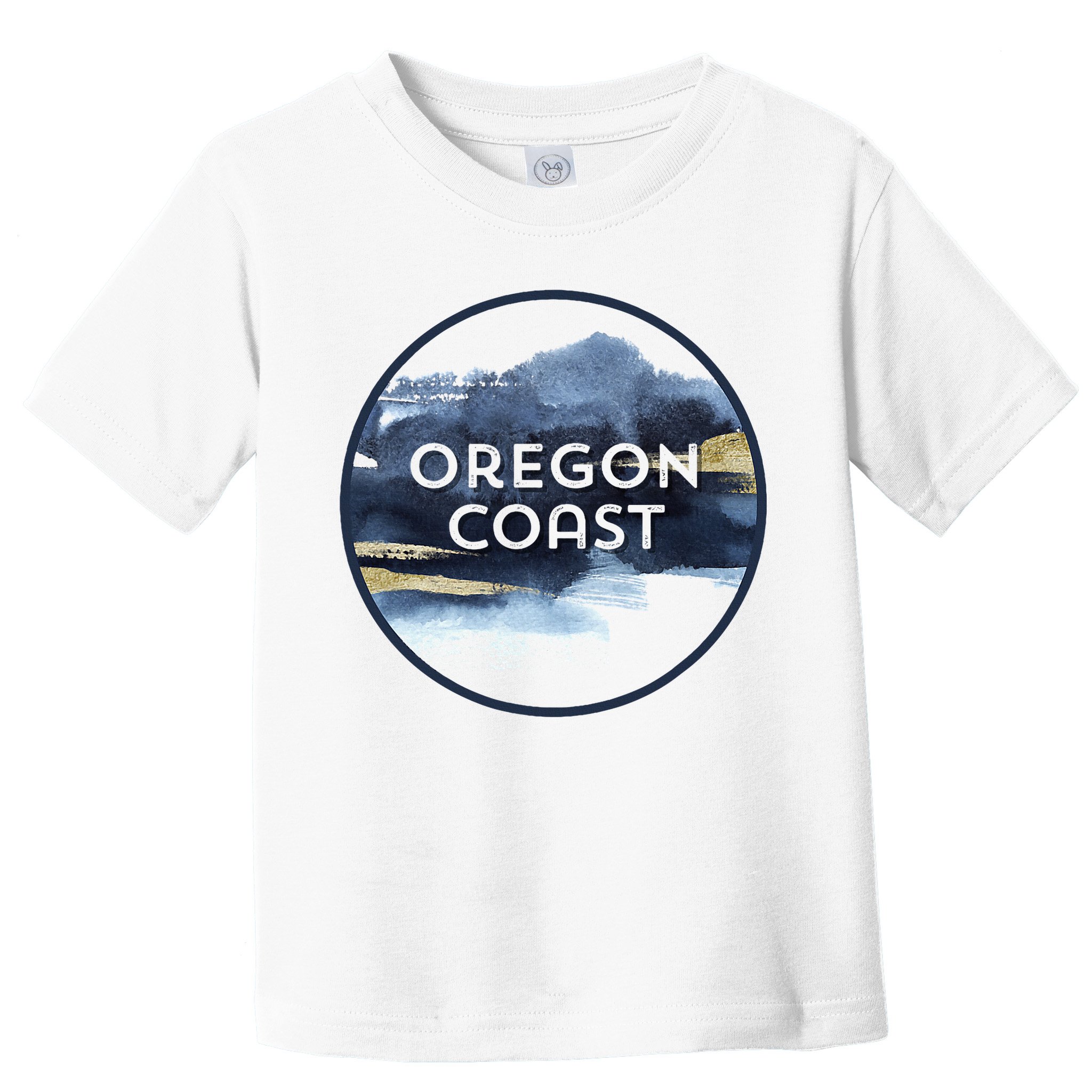 Oregon Coast Pacific Nw Vacation Souvenir Watercolor Design Toddler T-Shirt