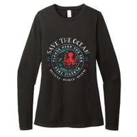 Ocean Conservation Please Keep The Sea Plastic Free Womens CVC Long Sleeve Shirt