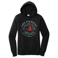 Ocean Conservation Please Keep The Sea Plastic Free Women's Pullover Hoodie