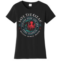 Ocean Conservation Please Keep The Sea Plastic Free Women's T-Shirt