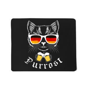 Oktoberfest Cat Pun Prost Celebration Mousepad