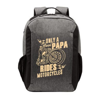 Only Cool Papa Rides Motorcycles Funny Fathers Day Vector Backpack