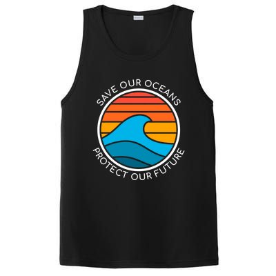 Ocean Conservation Quote Save Future Planet Water Earth Day Gift PosiCharge Competitor Tank