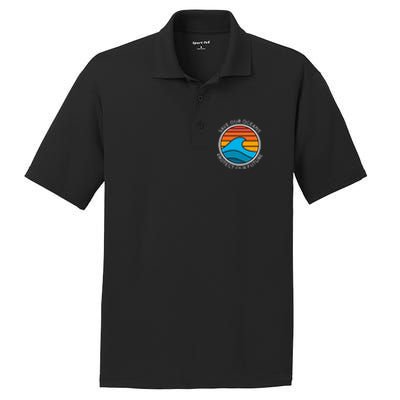 Ocean Conservation Quote Save Future Planet Water Earth Day Gift PosiCharge RacerMesh Polo