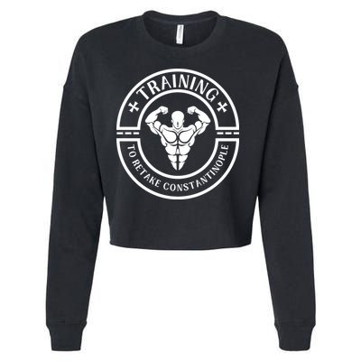 Orthodox Christian Retake Constantinople Cropped Pullover Crew