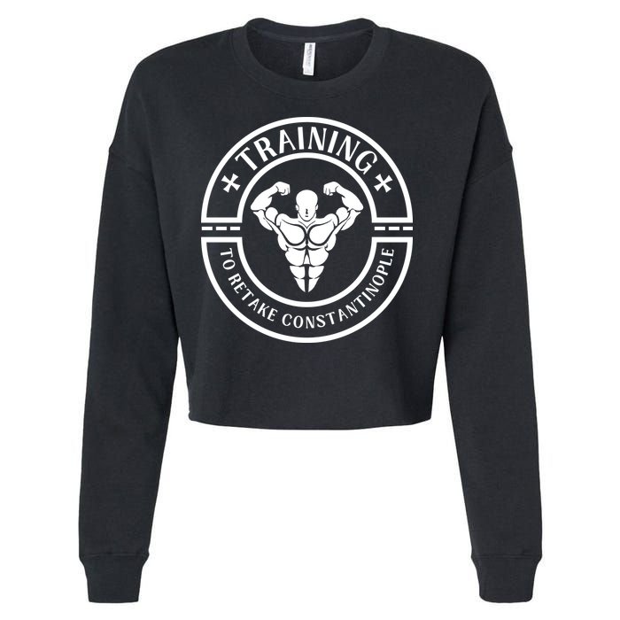 Orthodox Christian Retake Constantinople Cropped Pullover Crew