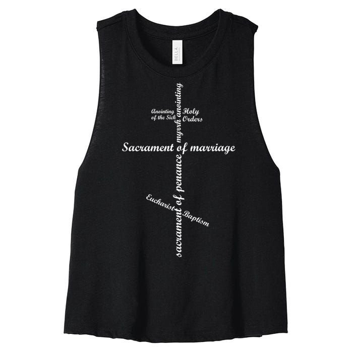 Orthodox Cross Religious Russia Orthodox Women's Racerback Cropped Tank