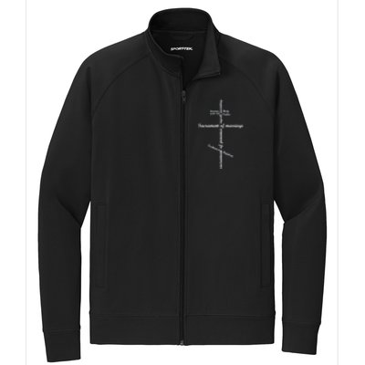 Orthodox Cross Religious Russia Orthodox Stretch Full-Zip Cadet Jacket