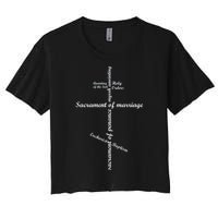 Orthodox Cross Religious Russia Orthodox Women's Crop Top Tee