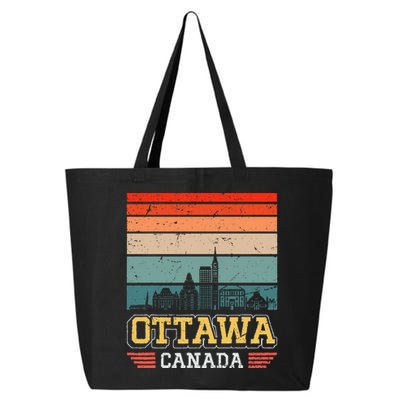 Ottawa Canada Retro Vintage Sunset Skyline Ottawa 25L Jumbo Tote