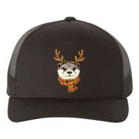 Otter Christmas Reindeer Antlers Xmas Boy Girl Yupoong Adult 5-Panel Trucker Hat