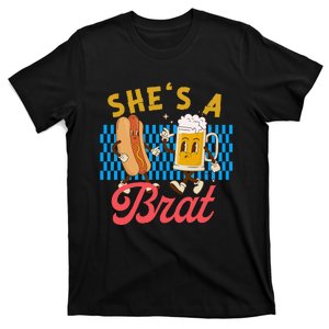 Oktoberfest Couples She’S A Brat Drinking German Beer T-Shirt