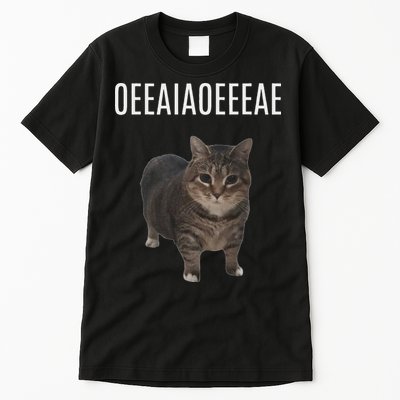 Oiiaoiia Cat Spinning Cat Meme Funny Trendy Cat Lovers Art Tall T-Shirt