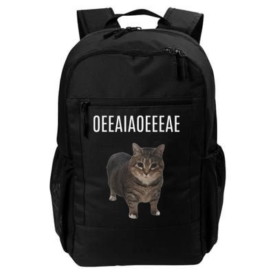 Oiiaoiia Cat Spinning Cat Meme Funny Trendy Cat Lovers Art Backpack