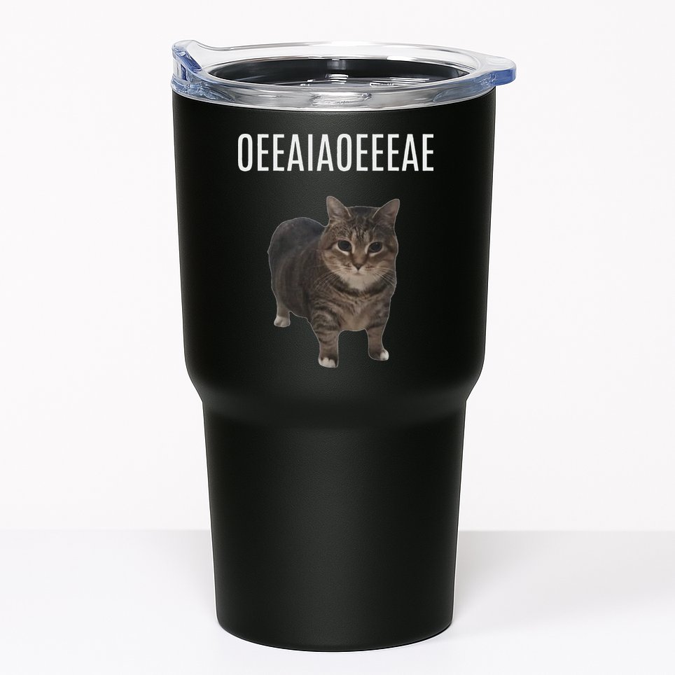 Oiiaoiia Cat Spinning Cat Meme Funny Trendy Cat Lovers Art Tumbler