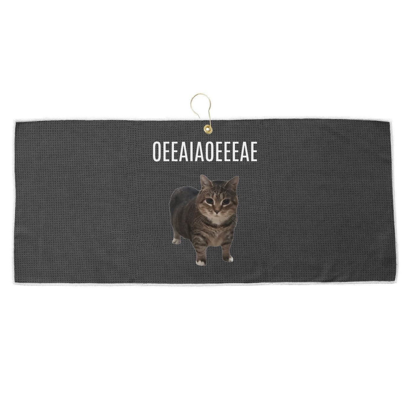Oiiaoiia Cat Spinning Cat Meme Funny Trendy Cat Lovers Art Large Microfiber Waffle Golf Towel