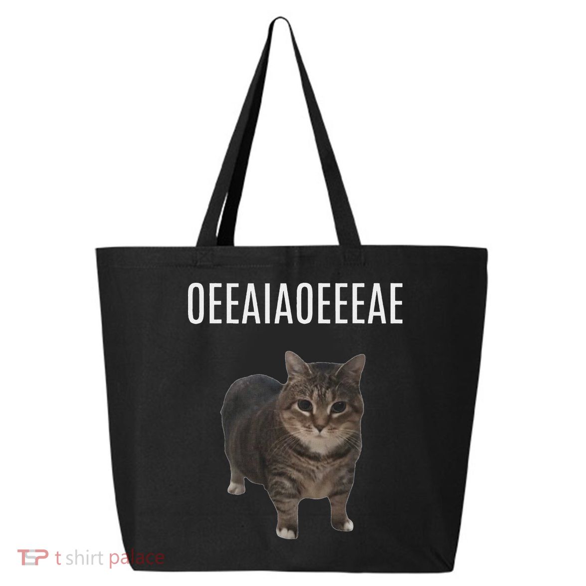 Oiiaoiia Cat Spinning Cat Meme Funny Trendy Cat Lovers Art 25L Jumbo Tote